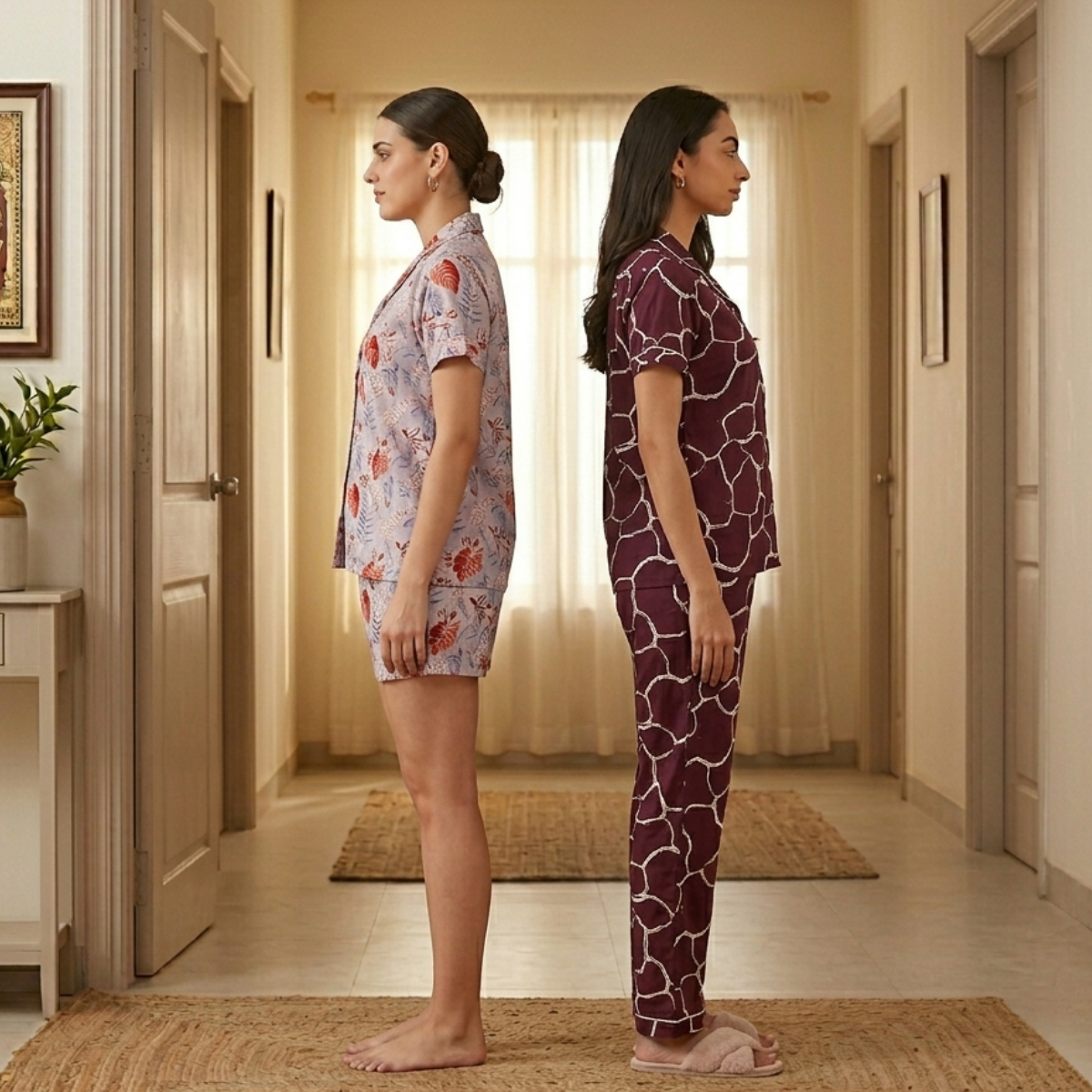 Pack of 2 Women’s Premium Night Suit Set (NS-4)