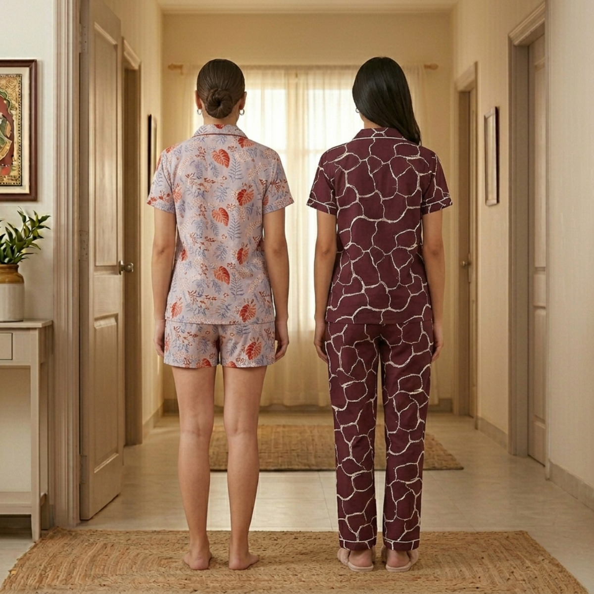 Pack of 2 Women’s Premium Night Suit Set (NS-4)