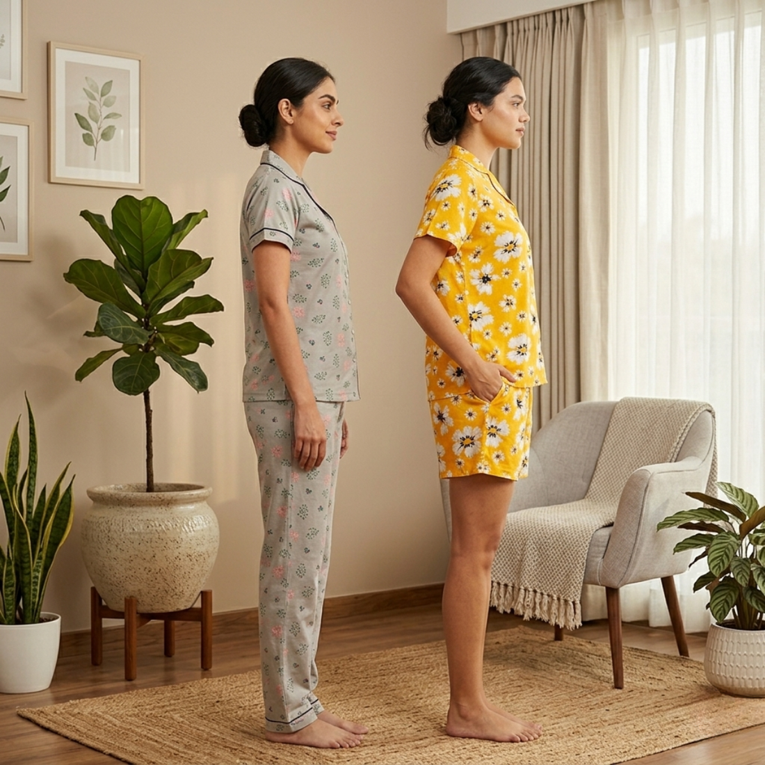 Pack of 2 Women’s Premium Night Suit Set (NS-5)