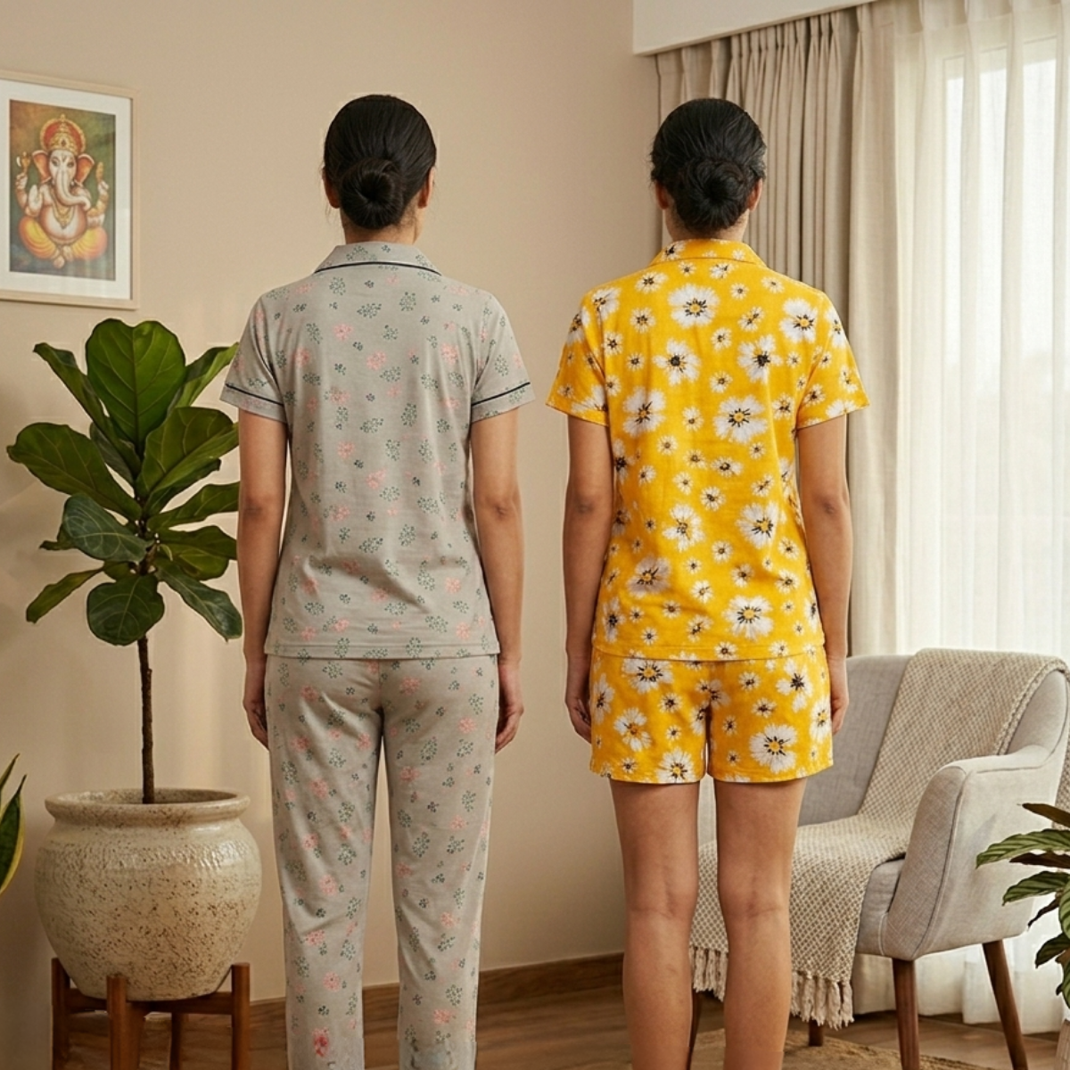 Pack of 2 Women’s Premium Night Suit Set (NS-5)