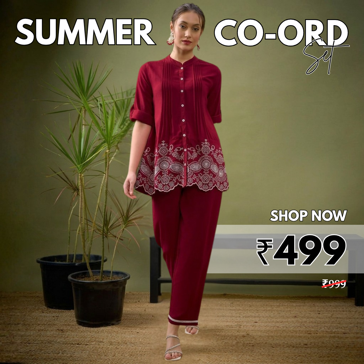 Stylish Summer Co-Ord Set for Women (CS-6)