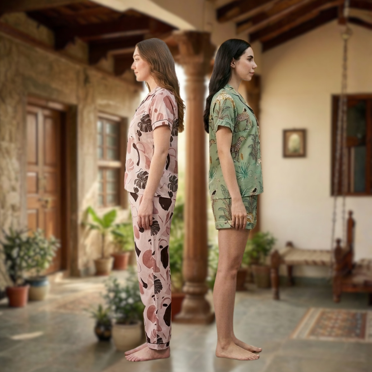 Pack of 2 Women’s Premium Night Suit Set (NS-6)