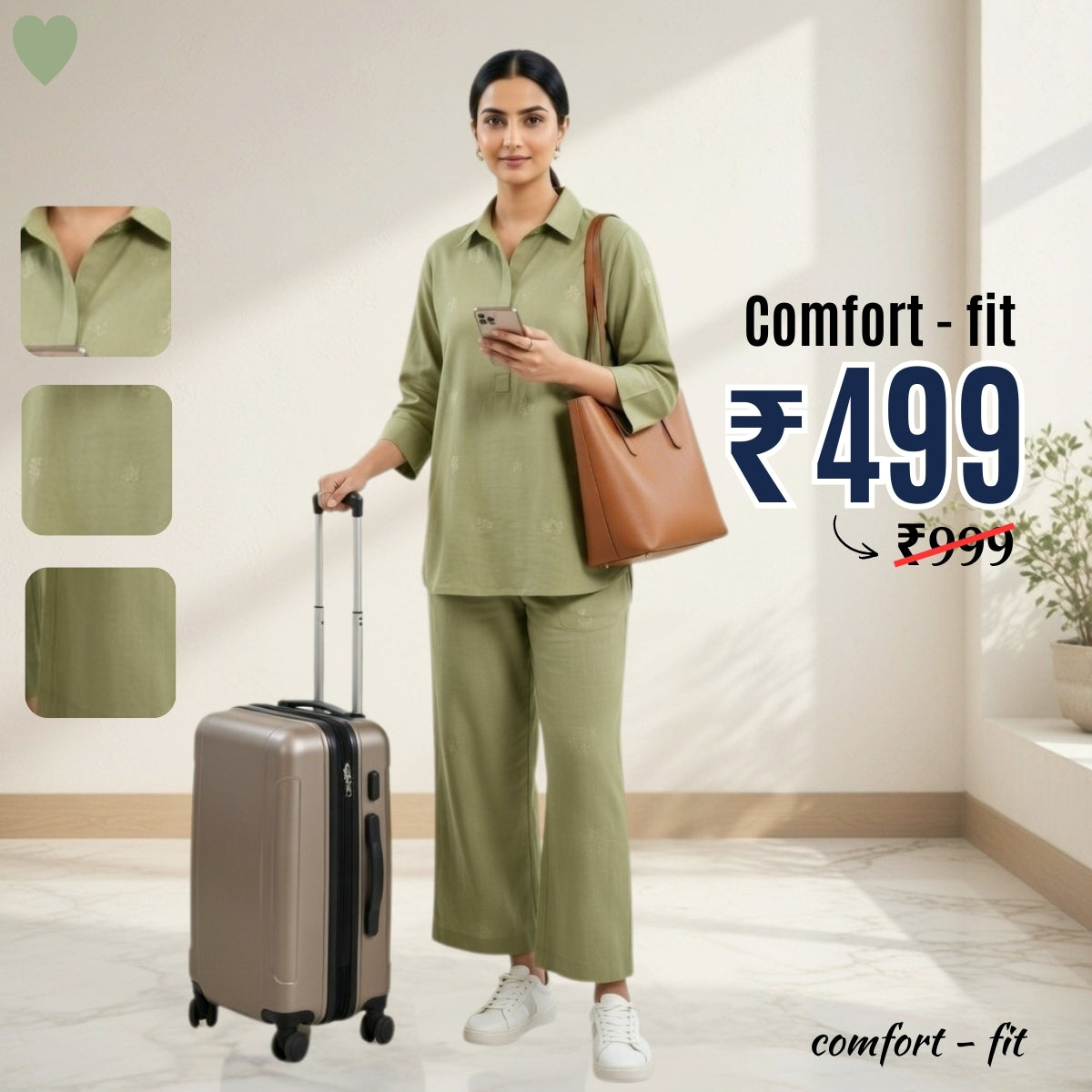 Comfort Fit Airpot Co-ord Set (Co-ord_08)