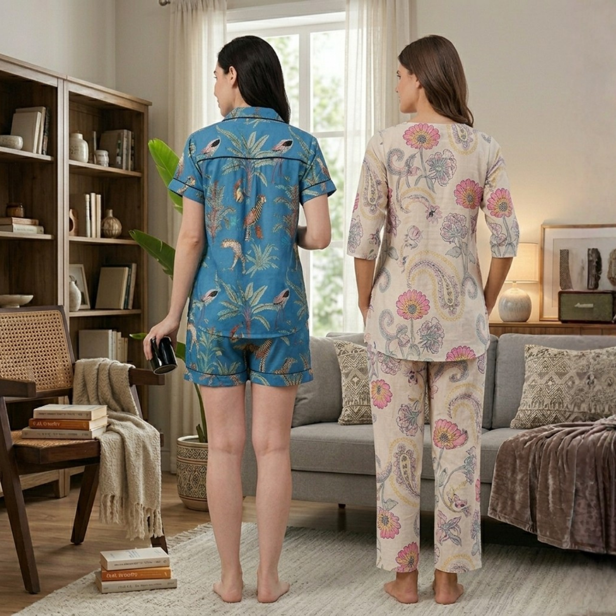 Pack of 2 Women’s Premium Night Suit Set (NS-3)